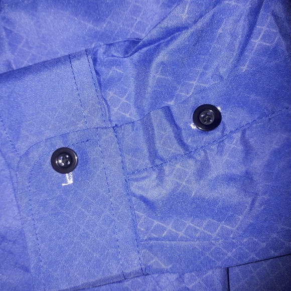 Men's Royal Blue Long Sleeve Slim Fit Dress Shirt - Picture 6 of 6